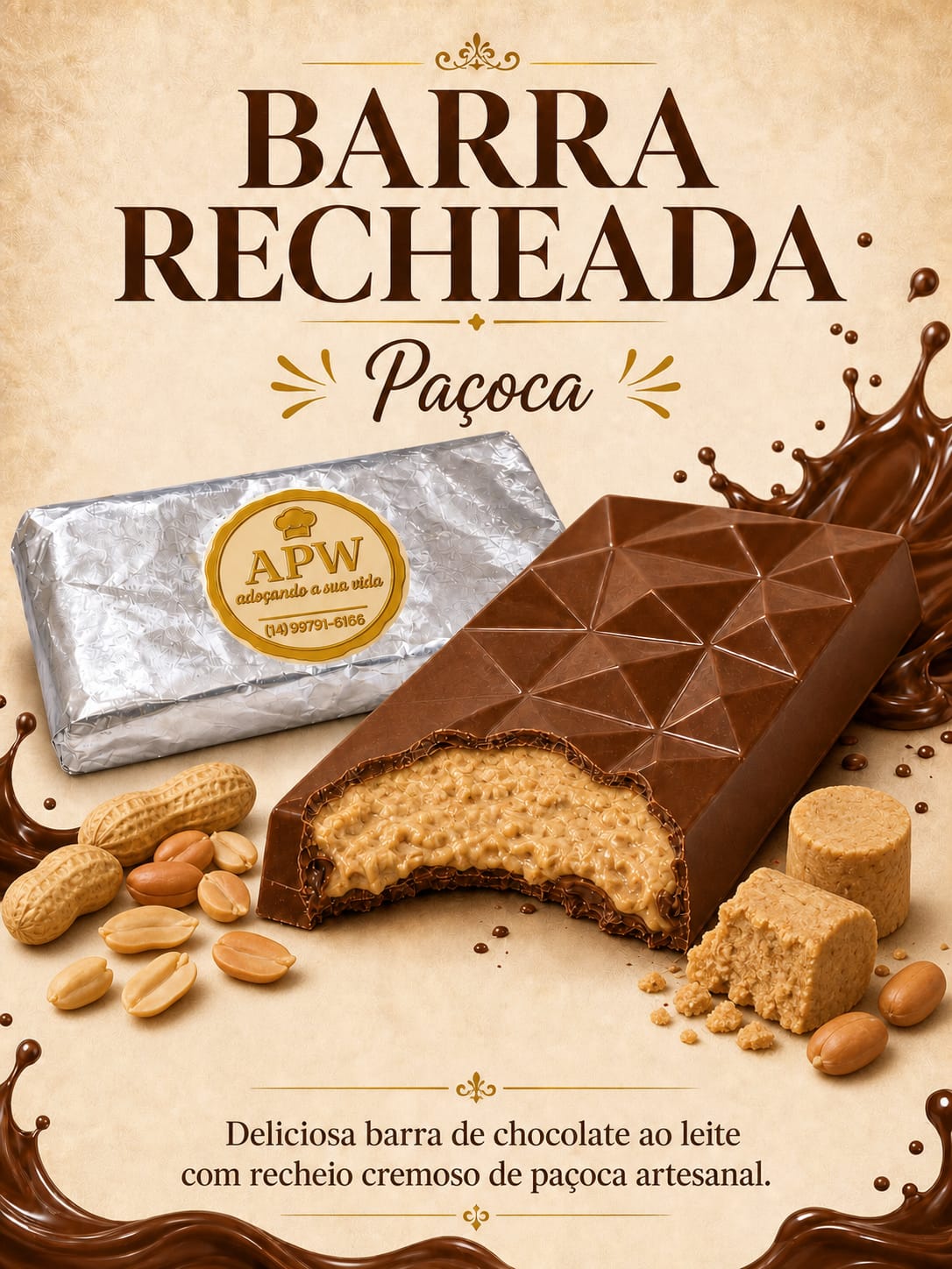 BARRA RECHEADA - PAÇOCA