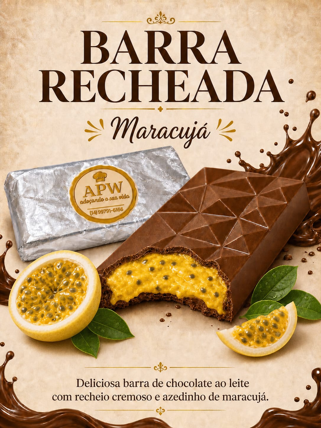 BARRA RECHEADA - MARACUJA