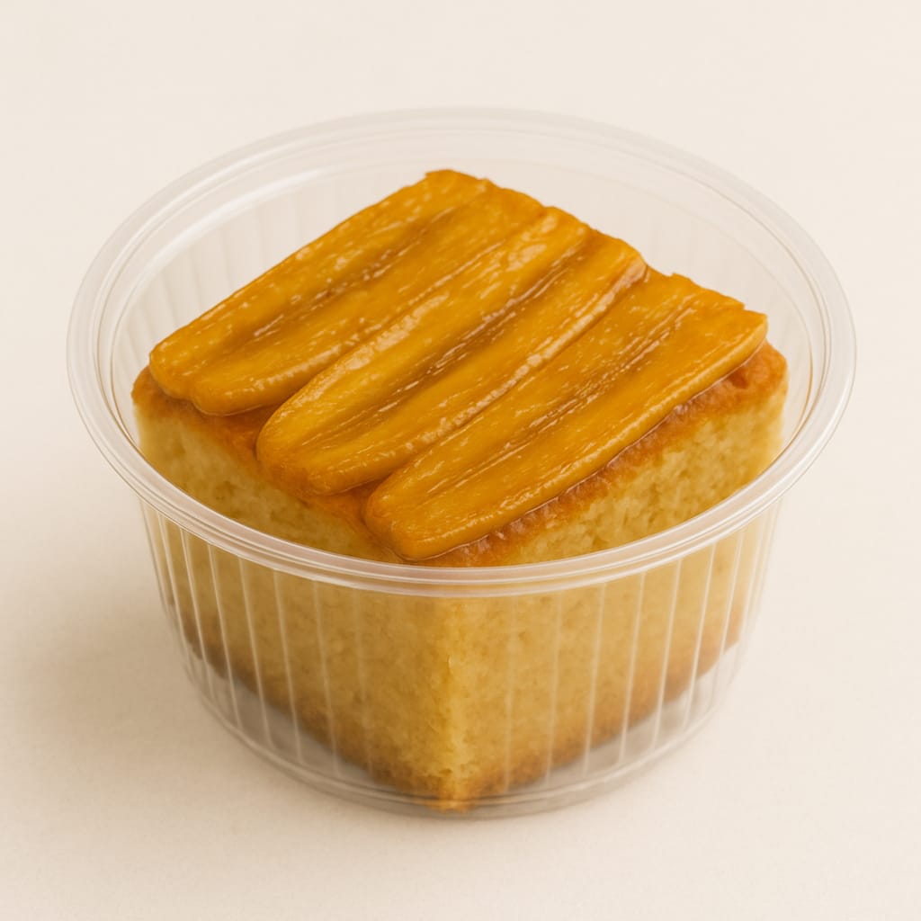 BOLO DE BANANA CARAMELIZADA